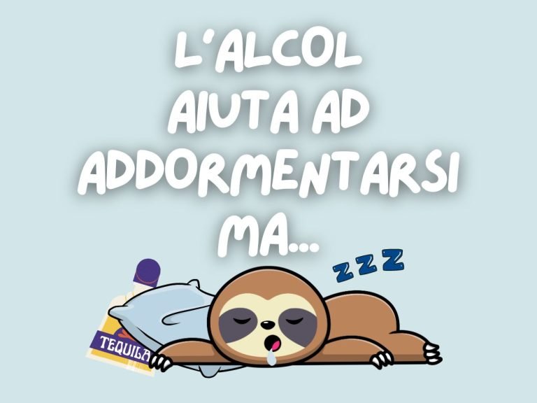 L’alcol aiuta ad addormentarsi, ma…