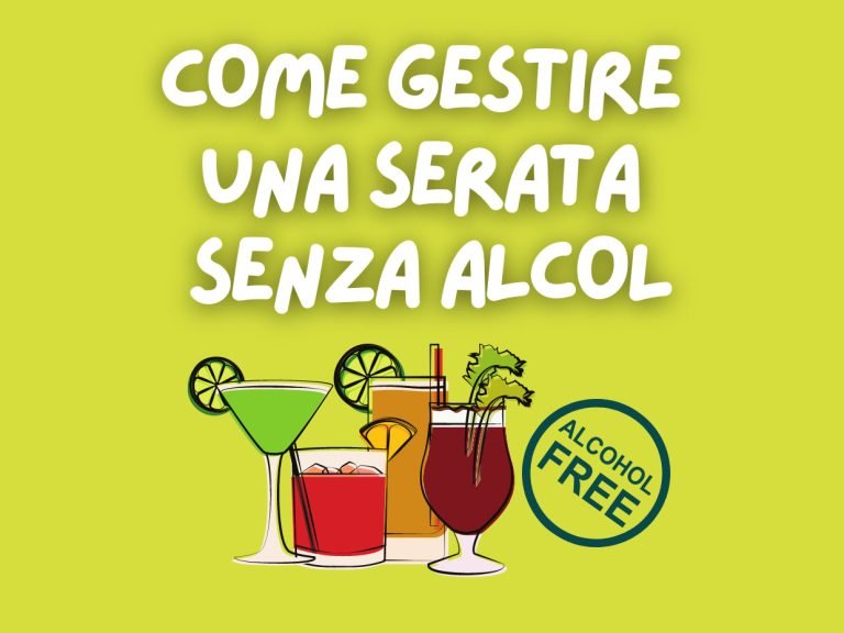 Come gestire una serata senza alcol